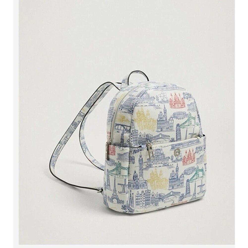 Parfois Backpack Bag NEW Roller Bag Attachable European City Travel Lover Gift